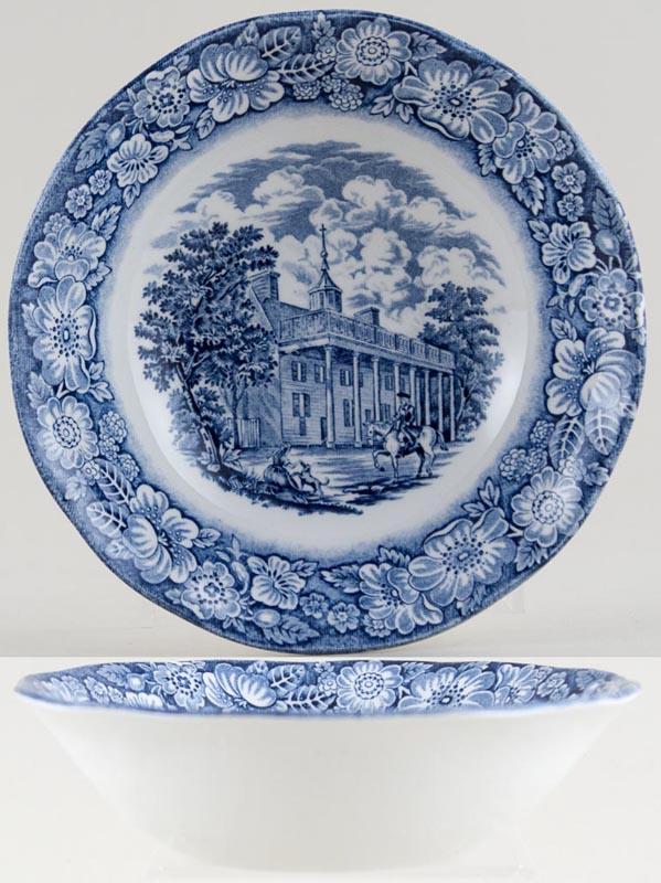 Cereal or Dessert Bowl Mount Vernon c1970s